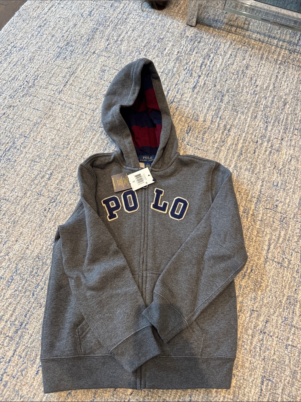 Boys polo Ralph lauren hoodie size 7 nwt